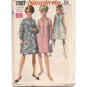 1960s Shirt-Dress Sewing Pattern
